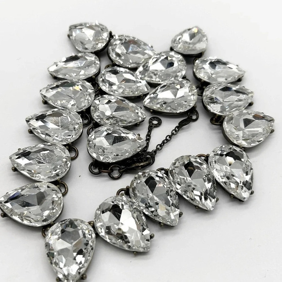 BaubleBar Faceted Jeweled Teardrop Necklace - Picture 2 of 4